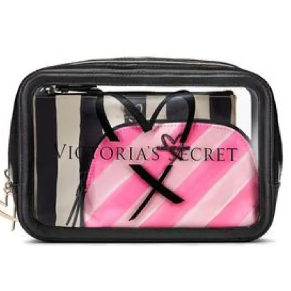 Victoria’s Secret trio makeup cosmetics bags set